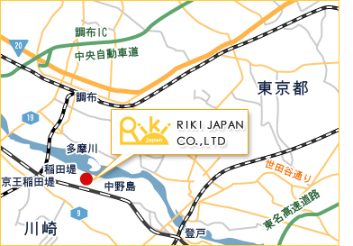 リキジャパン　アクセスMAP